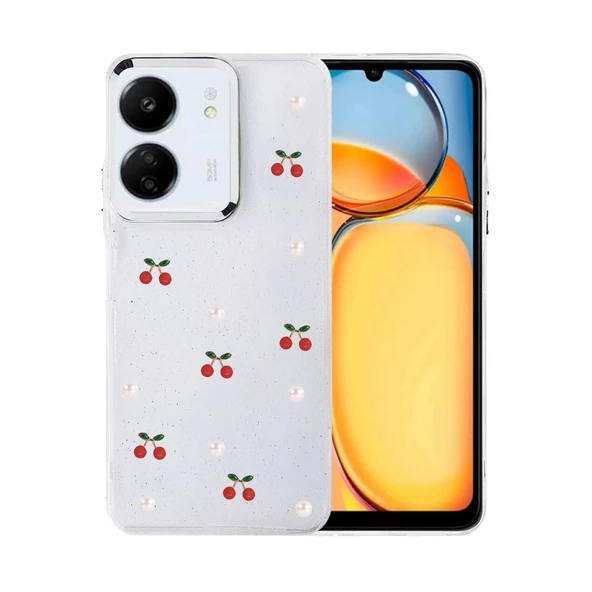 Xiaomi Redmi 13c Fiyonk Desenli Kapak - Desen 9 ürün görseli 1
