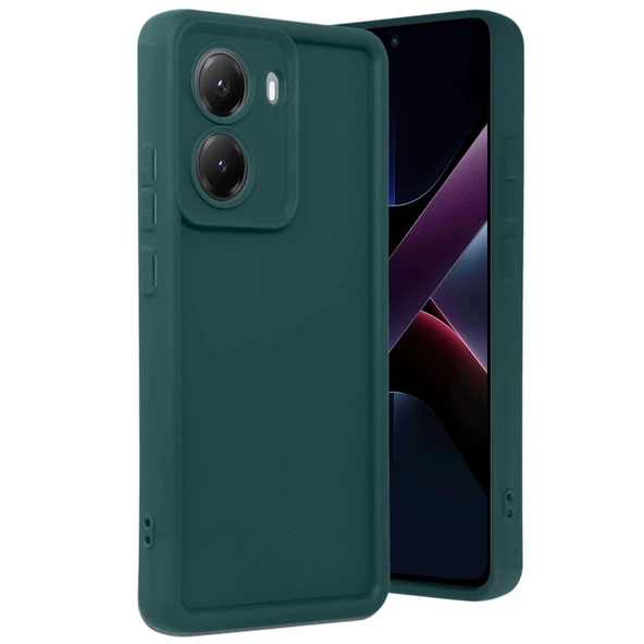 Xiaomi Poco X7 Pro Viera Silikon - Koyu Yeşil ürün görseli 1