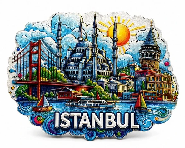 İstanbul Temalı Silikon Buzdolapı Süsü Magnet Alk5373 ürün görseli 1