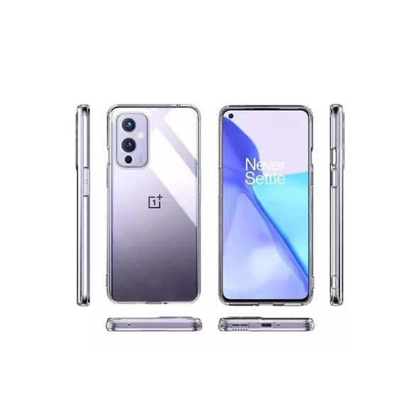 One Plus 9 Kılıf Lüx Şeffaf Silikon - Resim 2