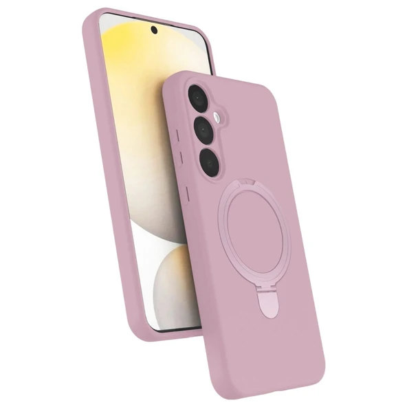 Samsung Galaxy A16 5g Regal Magsafe Standlı Kapak - Açık Pembe ürün görseli 1