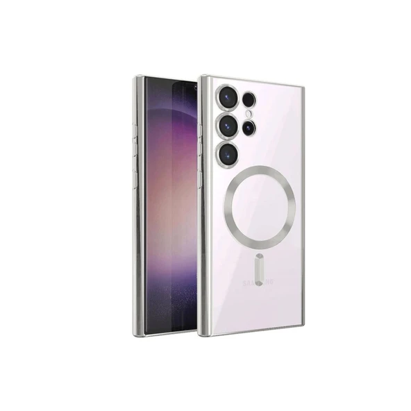 Samsung Galaxy S24 Ultra Kılıf Kross Magneticsafe Kapak - Titan Gri ürün görseli 1