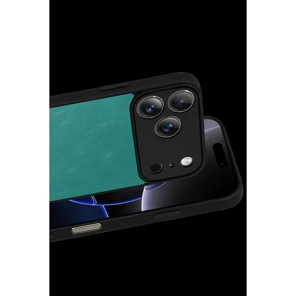 Apple İphone 17 Pro Max Aras Deri Kapak - Açık Yeşil - Resim 2
