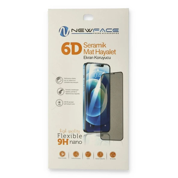 Apple İphone 13 Pro Max 6d Mat Seramik Hayalet Nano Ekran Koruyucu ürün görseli 1