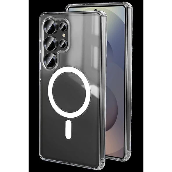 Samsung Galaxy S26 Ultra Magneticsafe Şeffaf Silikon - Şeffaf ürün görseli 1