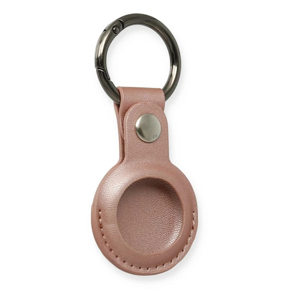 Airtag Anahtarlık Deri Kılıf - Rose Gold ürün görseli 1