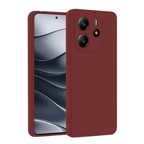 Xiaomi Redmi Note 14 4g Kılıf First Silikon - Bordo ürün görseli 1