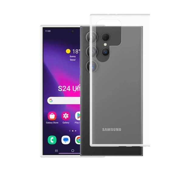 Samsung Galaxy S24 Ultra Kılıf Lüx Şeffaf Silikon ürün görseli 1