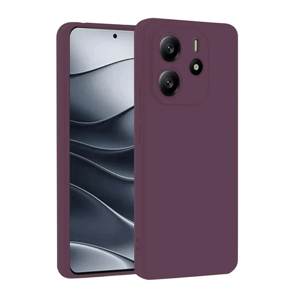 Xiaomi Redmi Note 14 4g Kılıf First Silikon - Mürdüm ürün görseli 1