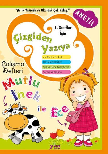 Çizgiden Yazıya Çalışma Defteri-Dik Temel Harflerle ürün görseli 1