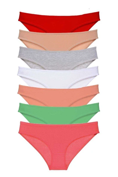 7 adet Süper Eko Set Likralı Kadın Slip Külot Set 8 ürün görseli 1