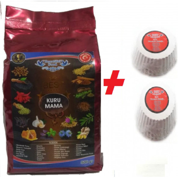Muhabbet Kanarya Maması 500 gr 2 Adet Gaga Taşı ürün görseli 1