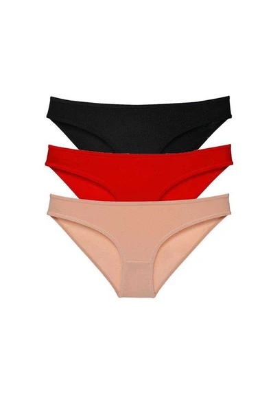 3 adet Süper Eko Set Likralı Kadın Slip Külot 539 ürün görseli 1