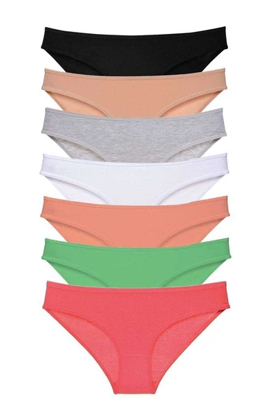 7 adet Süper Eko Set Likralı Kadın Slip Külot Set 7 ürün görseli 1