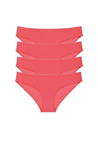 4 adet Süper Eko Set Likralı Kadın Slip Külot Fuşya ürün görseli 1