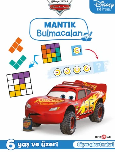 Disney Eğitsel Arabalar Çıkartmalı Mantık Bulmacaları ürün görseli 1