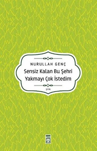 Sensiz Kalan Bu Şehri Yakmayı Çok İstedim ürün görseli 1