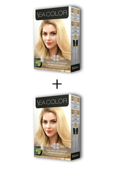 2X2 Tüp Krem Saç Boyası Seti Buğday Sarısı No:9.0 ürün görseli 1