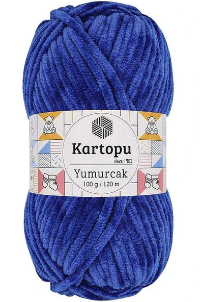 Yumurcak Kadife El Örgü İpi Gece Mavisi K524 ürün görseli 1