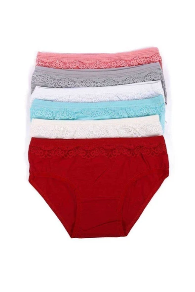 6 adet Kız Çocuk Dantelli Kız Bikini 408 ürün görseli 1