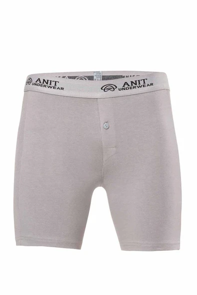 Likralı Uzun Erkek Boxer Gri - 1114A ürün görseli 1