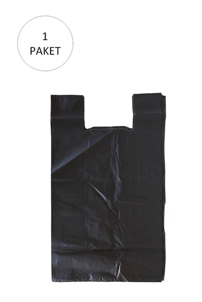 Siyah Hışır Atlet Poşet Mini Boy 22x31 cm 1 Paket Takriben 500 Adet ürün görseli 1