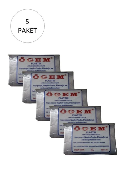 Bakkaliye Naylon Torba Üçlük 26x45 cm 1 kg 5 Paket (Takriben 675 Adet) ürün görseli 1