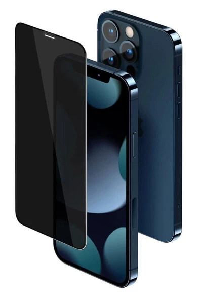Iphone 13 Pro Max Uyumlu Hayalet Ekran Gizli Tam Kaplayan Kırılmaz Cam Seramik Ekran Koruyucu Film ürün görseli 1