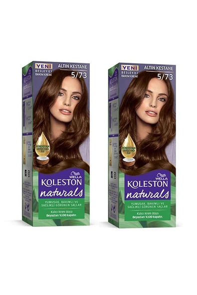 Naturals Saç Boyası Altın Kestane 5/73 2x Paket ürün görseli 1