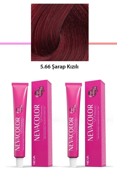 2 li Set Premium 5.66 Şarap Kızılı - Kalıcı Krem Saç Boyası 2 X 50 g Tüp ürün görseli 1
