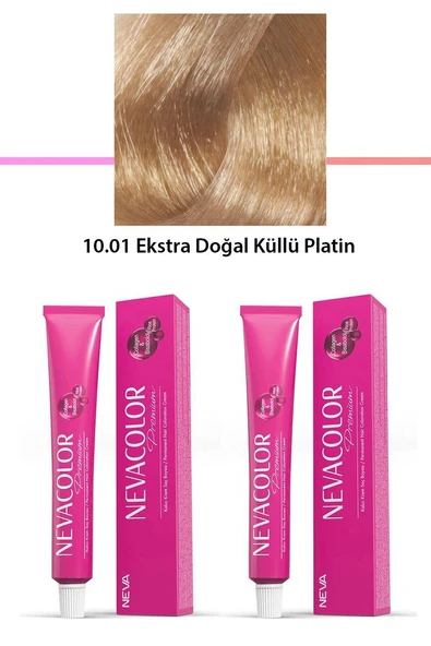 2 li Set Premium 10.01 Ekstra Doğal Küllü Platin - Kalıcı Krem Saç Boyası 2 X 50 g Tüp ürün görseli 1