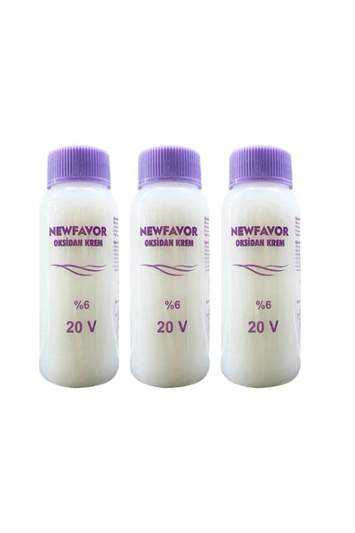 3 Adet Oksidan Krem Saç Boya Sıvısı 6'lık 20 volüme 60 ml ürün görseli 1