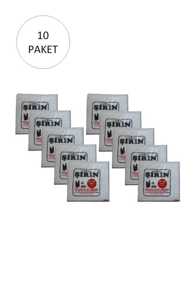 Beyaz Kalın Atlet Poşet Büyük Boy 30x57 Cm 1 Kg 10 Paket (Takriben 450 Adet) ürün görseli 1