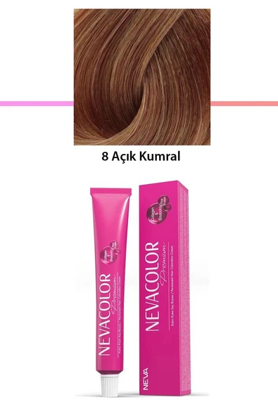 Premium 8 Açık Kumral - Kalıcı Krem Saç Boyası 50 g Tüp ürün görseli 1