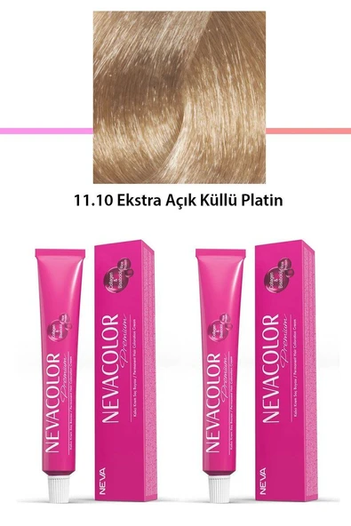 2 li Set Premium 11.10 Ekstra Açık Küllü Platin - Kalıcı Krem Saç Boyası 2 X 50 g Tüp ürün görseli 1