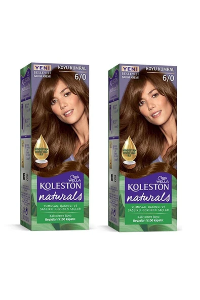 Naturals Saç Boyası Koyu Kumral 6/0 2x Paket ürün görseli 1