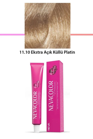 Premium 11.10 Ekstra Açık Küllü Platin - Kalıcı Krem Saç Boyası 50 g Tüp ürün görseli 1