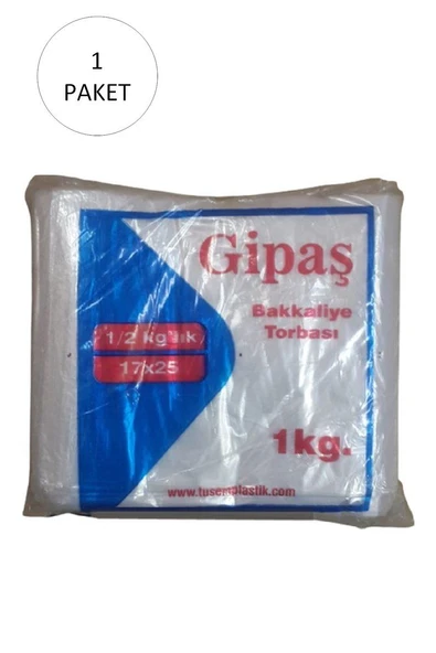Bakkaliye Naylon Torba 1/2 Yarımlık 17x25 cm 1 kg 1 Paket (Takriben 475 Adet) ürün görseli 1