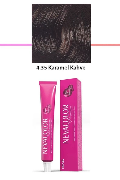Premium 4.35 Karamel Kahve - Kalıcı Krem Saç Boyası 50 g Tüp ürün görseli 1