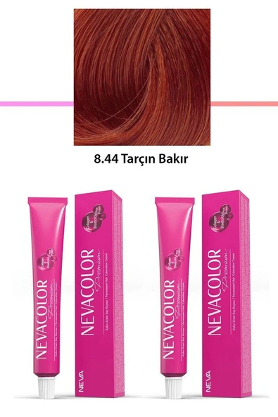 2 li Set Premium 8.44 Tarçın Bakır - Kalıcı Krem Saç Boyası 2 X 50 g Tüp ürün görseli 1