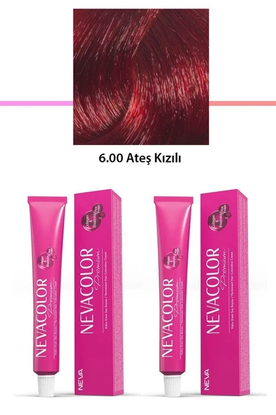 2 li Set Premium 6.00 Ateş Kızılı - Kalıcı Krem Saç Boyası 2 X 50 g Tüp ürün görseli 1