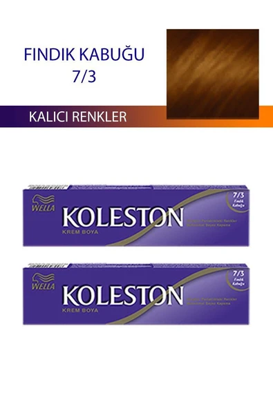 2 Adet Single Tüp Boya Saç Boyası Fındık Kabuğu 7/3 ürün görseli 1