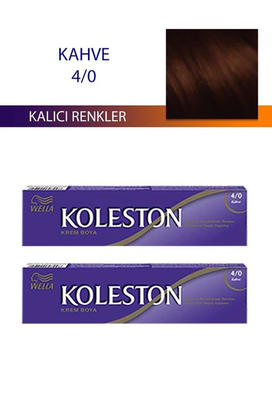 2 Adet Single Tüp Boya Saç Boyası Kahve 4/0 ürün görseli 1