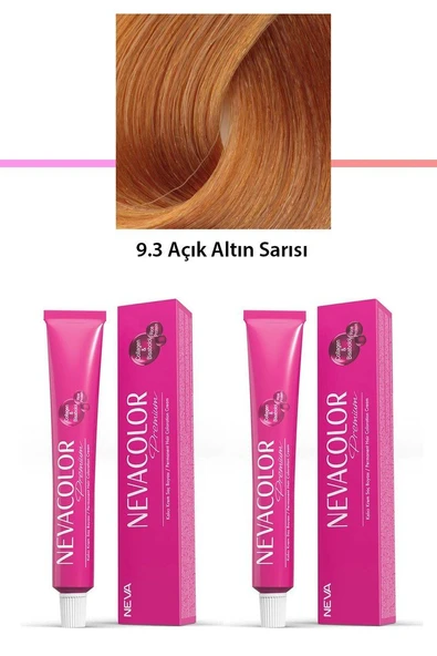 2 li Set Premium 9.3 Açık Altın Sarısı - Kalıcı Krem Saç Boyası 2 X 50 g Tüp ürün görseli 1