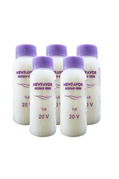 5 Adet Oksidan Krem Saç Boya Sıvısı 6'lık 20 volüme 60 ml ürün görseli 1