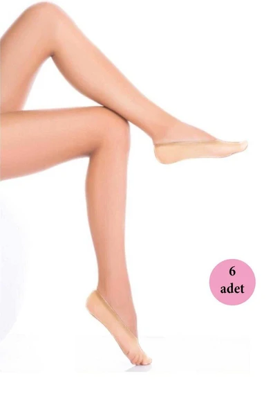 6 Adet Microfiber Suba Kadın Babet Çorap Sahra 51 ürün görseli 1
