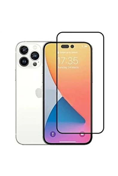 Iphone 14 Pro Uyumlu 9d Tam Kaplayan Parmak Izi Bırakmayan Ekran Koruyucu Film ürün görseli 1