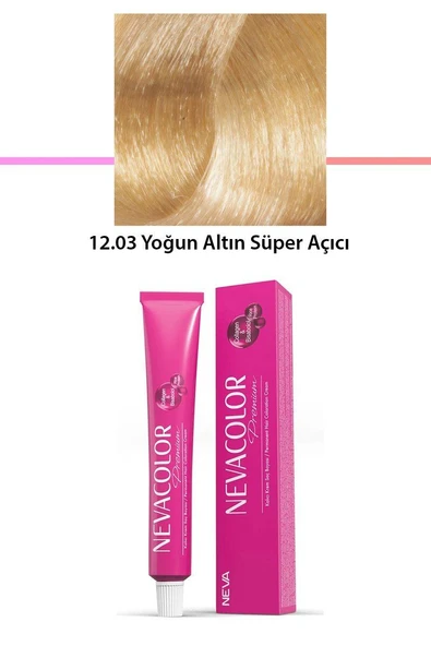 Premium 12.03 Yoğun Altın Süper Açıcı - Kalıcı Krem Saç Boyası 50 g Tüp ürün görseli 1