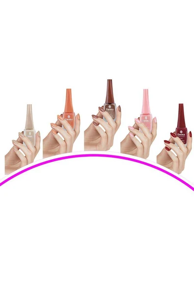 5 Adet Keratinli Besleyici Oje 14 ml SET6 ürün görseli 1