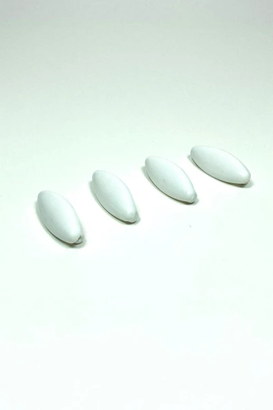 4 Adet Plastik Çengelli Eşarp Ve Şal İğnesi Beyaz 4 cm ürün görseli 1